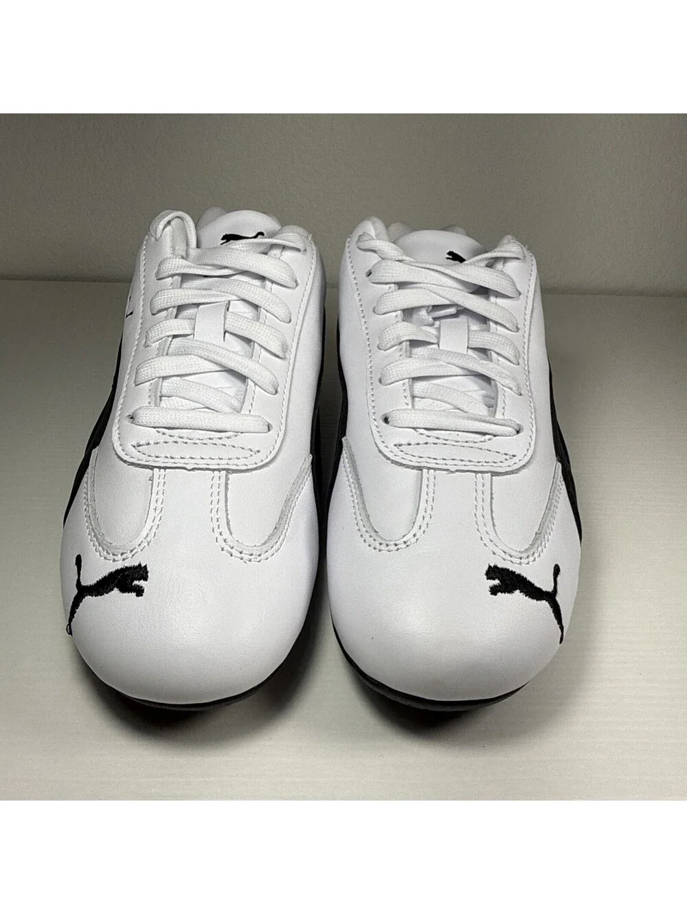 Puma Speedcat Leather White Black Sneakers Womens Size 7 New